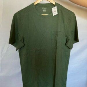 J.Crew Men Slim-Washed Green T-Shirt Men Size Med